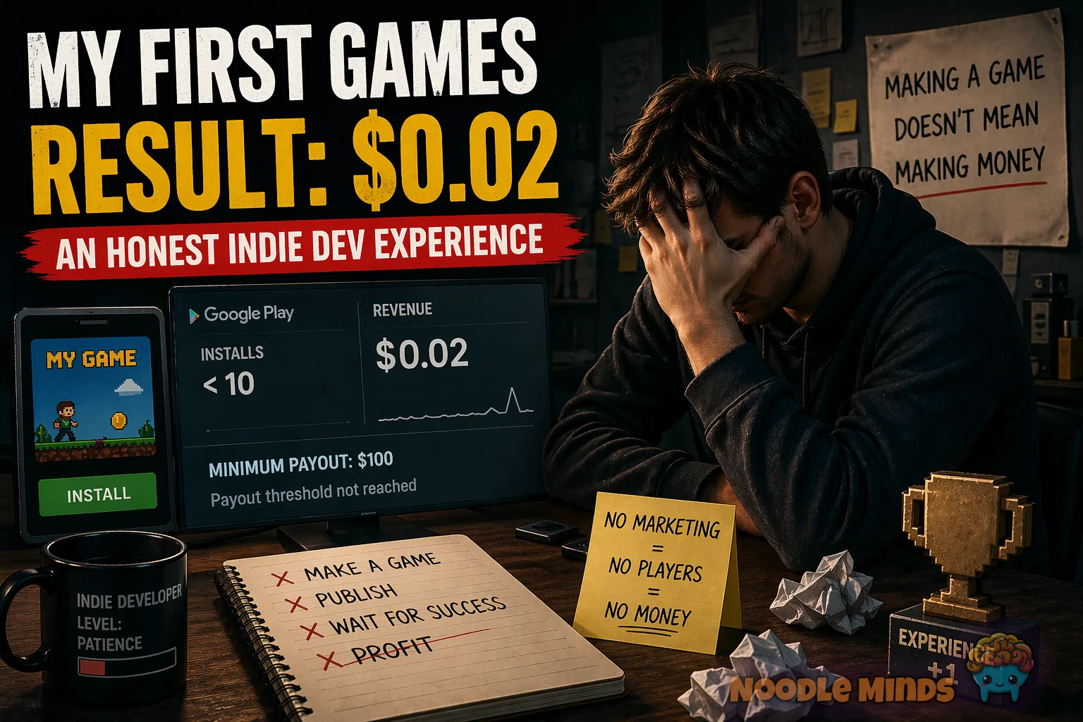 How Much I Made From My First Games — An Honest Breakdown (Spoiler: $0.02–$0.10)